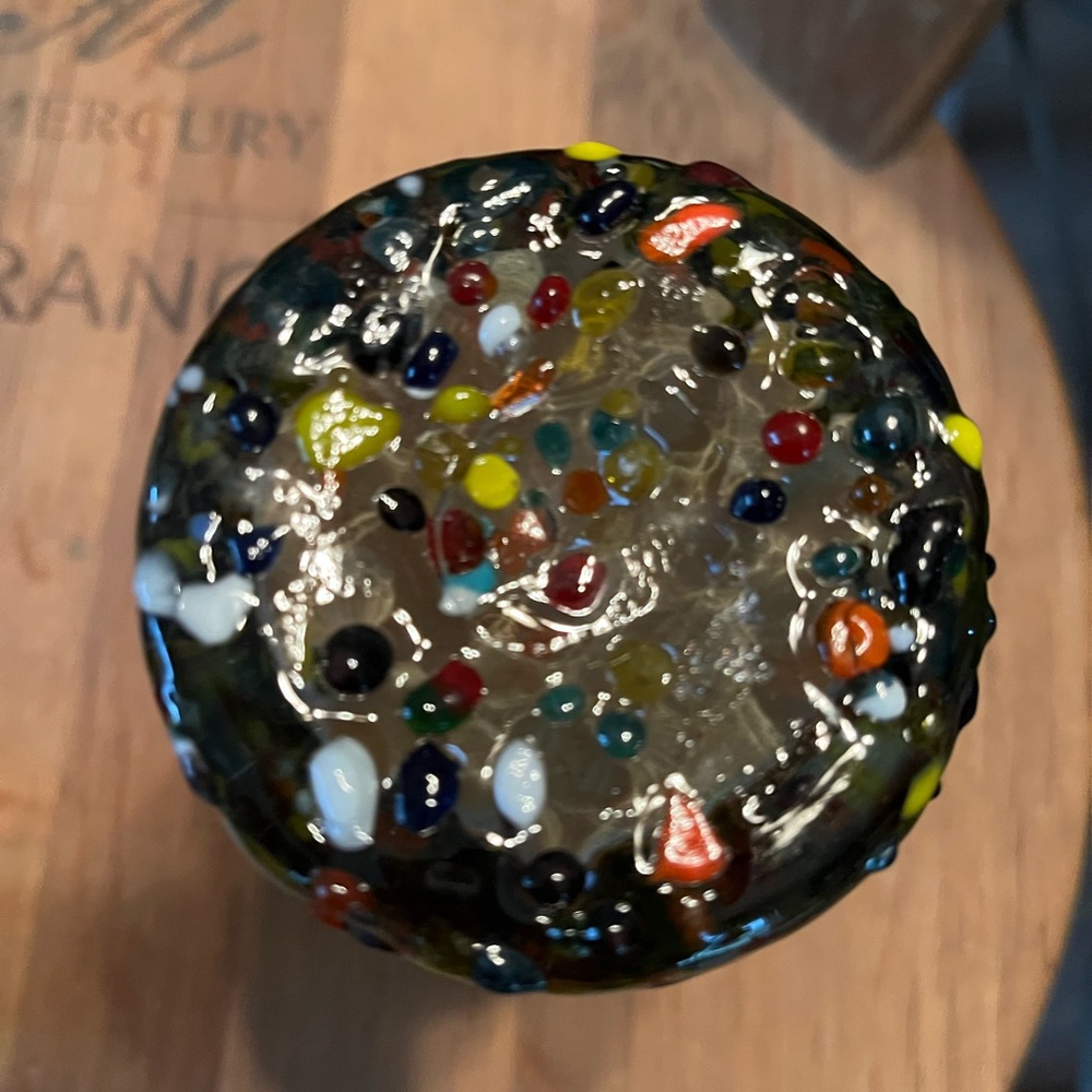 Vibrant Multicolor Mexican Glass. Set of 2 beautiful fairy lamp - Picture 5 of 8